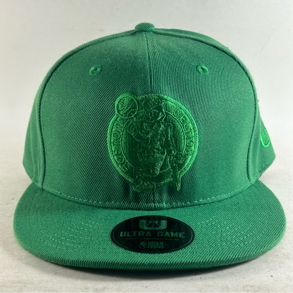 Boston Celtics Ultra Game NBA Snap Back Hat Cap Kelly Green OSFM